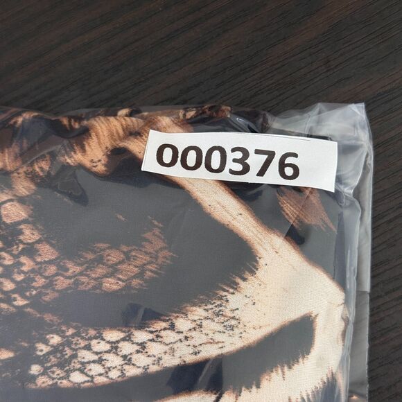 Joseph Ribkoff Top Womens 6 Leopard Snake Zipper Asymmetric Blouse Art to Wear - Picture 11 of 11